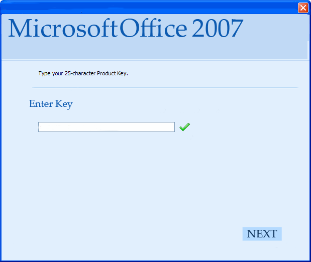 Microsoft product key activation