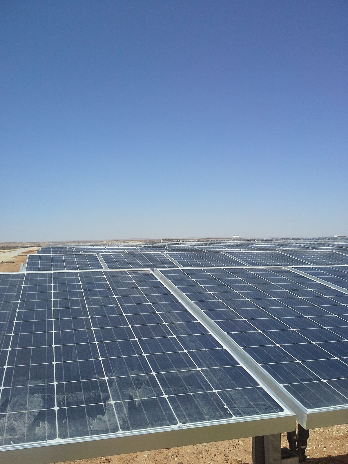 Key parts of a solar generation facility california